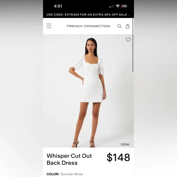 french connection white short dress French Connection
